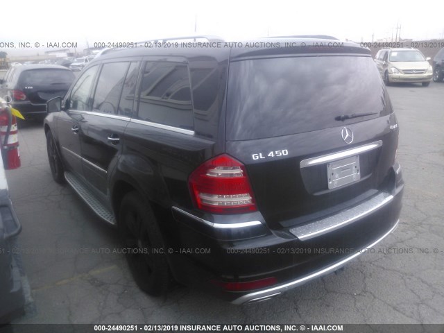 4JGBF7BE4BA640164 - 2011 MERCEDES-BENZ GL 450 4MATIC BLACK photo 3