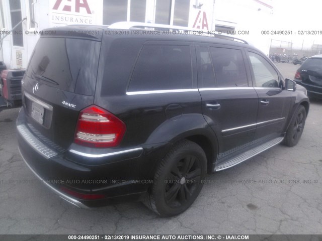 4JGBF7BE4BA640164 - 2011 MERCEDES-BENZ GL 450 4MATIC BLACK photo 4