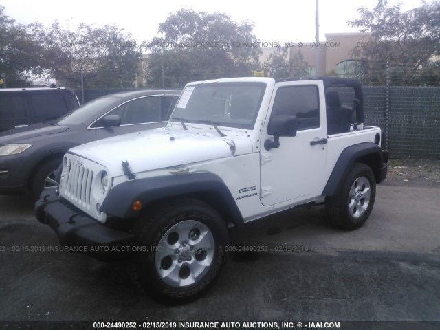 1C4AJWAGXGL190608 - 2016 JEEP WRANGLER SPORT WHITE photo 2