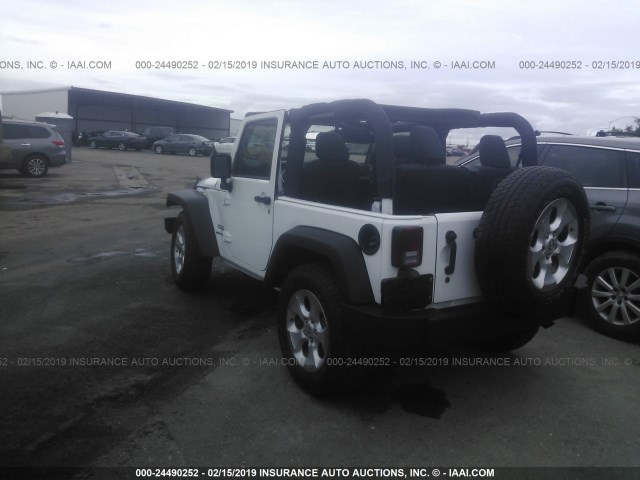 1C4AJWAGXGL190608 - 2016 JEEP WRANGLER SPORT WHITE photo 3