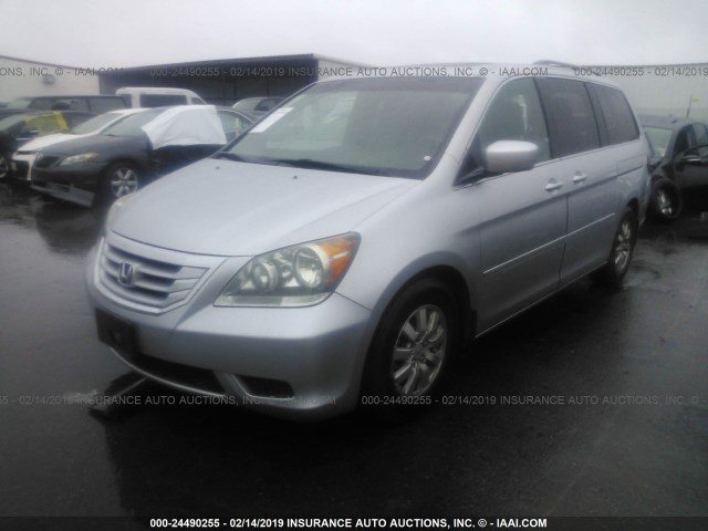 5FNRL3H75AB005411 - 2010 HONDA ODYSSEY EXL SILVER photo 2