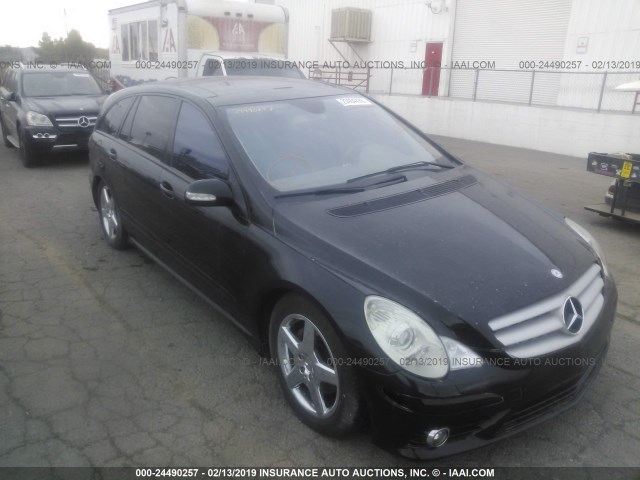 4JGCB65E66A009671 - 2006 MERCEDES-BENZ R 350 BLACK photo 1