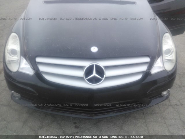 4JGCB65E66A009671 - 2006 MERCEDES-BENZ R 350 BLACK photo 6