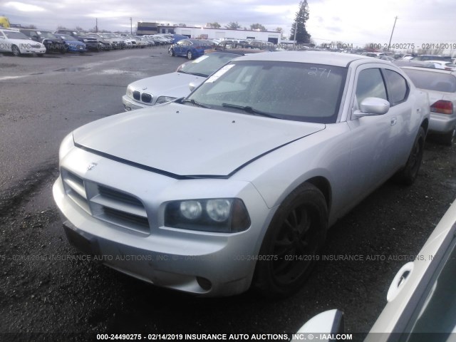 2B3LA43R37H815179 - 2007 DODGE CHARGER SE/SXT SILVER photo 2