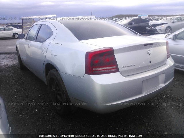 2B3LA43R37H815179 - 2007 DODGE CHARGER SE/SXT SILVER photo 3