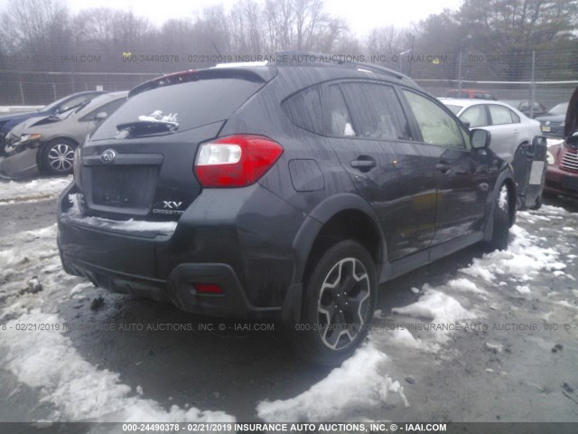 JF2GPACC5D2811228 - 2013 SUBARU XV CROSSTREK 2.0 PREMIUM GRAY photo 4