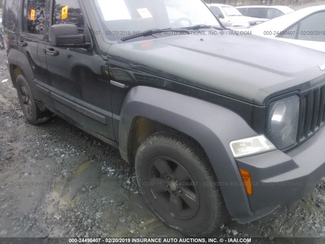 1J4PN3GK9AW161609 - 2010 JEEP LIBERTY RENEGADE GREEN photo 6