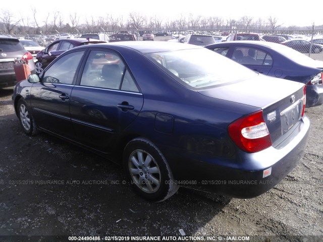 4T1BE30K44U295143 - 2004 TOYOTA CAMRY LE/XLE/SE BLUE photo 3