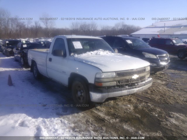 1GCEC14W71Z329695 - 2001 CHEVROLET SILVERADO C1500 WHITE photo 1