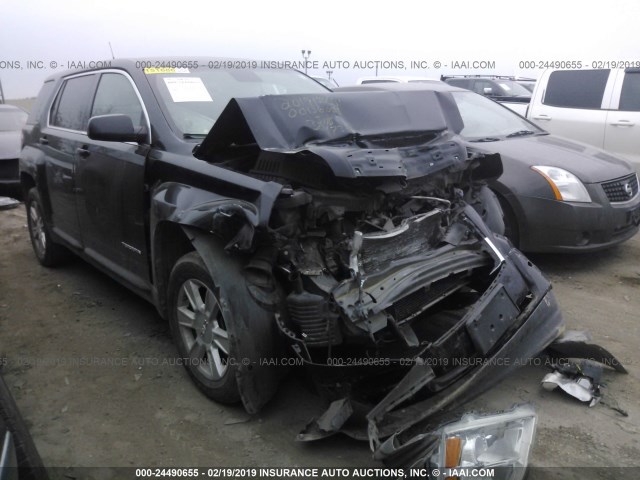 2GKALMEK8C6304738 - 2012 GMC TERRAIN SLE BLACK photo 1