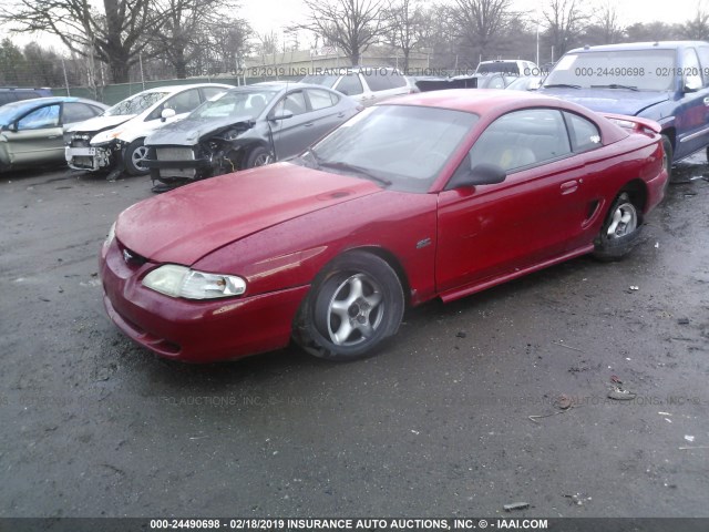 1FALP42T8SF177909 - 1995 FORD MUSTANG GT/GTS RED photo 2