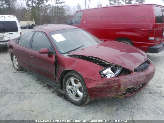 1FAFP55U41A148541 - 2001 FORD TAURUS SES RED photo 1