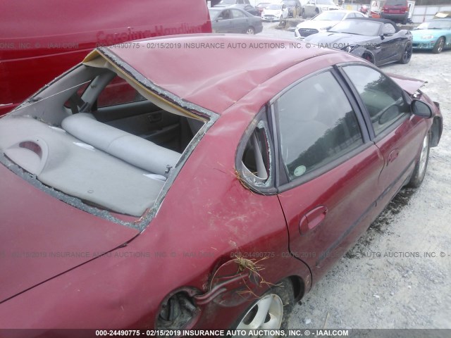 1FAFP55U41A148541 - 2001 FORD TAURUS SES RED photo 6