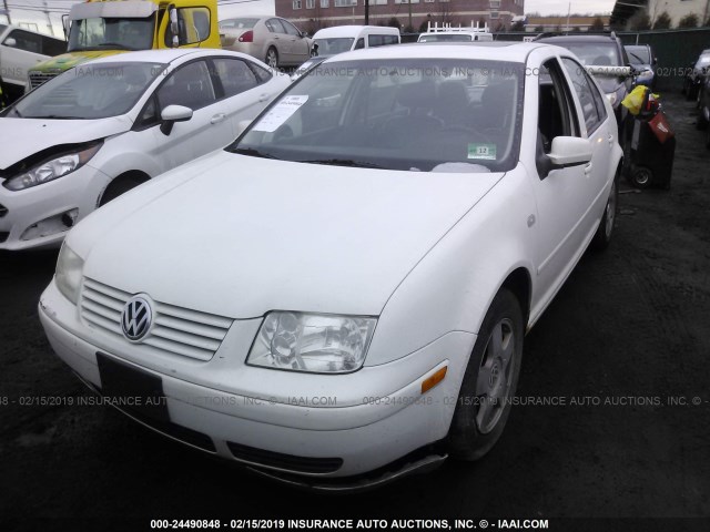 3VWSC29M0YM160905 - 2000 VOLKSWAGEN JETTA GLS WHITE photo 2