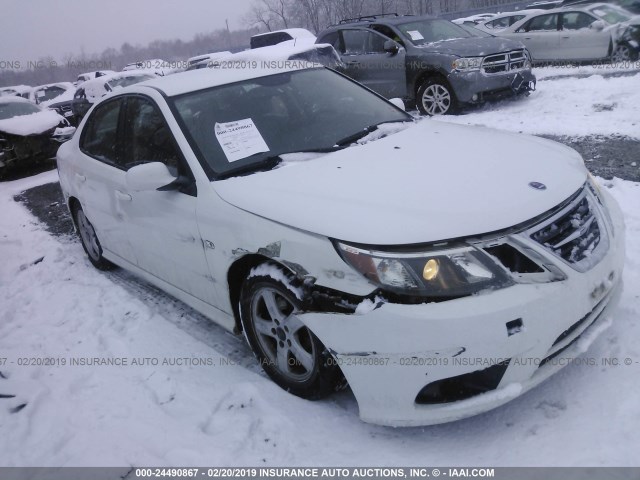 YS3FA4CY8B1309608 - 2011 SAAB 9-3 2.0T WHITE photo 1