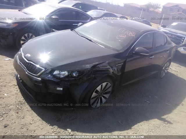 5XXGR4A65DG113719 - 2013 KIA OPTIMA SX BLACK photo 2