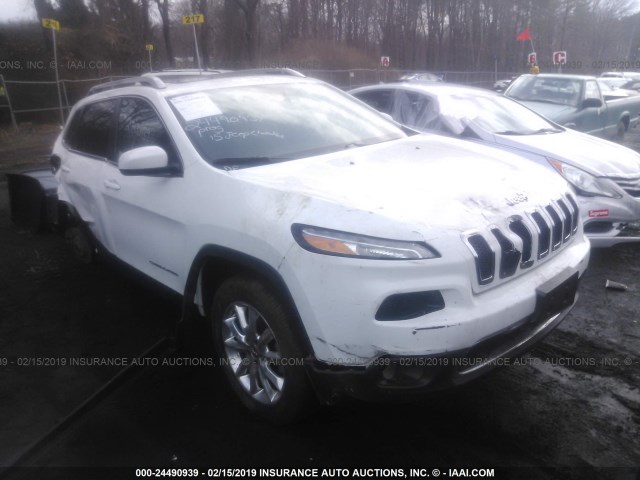 1C4PJMDS8FW636508 - 2015 JEEP CHEROKEE LIMITED WHITE photo 1