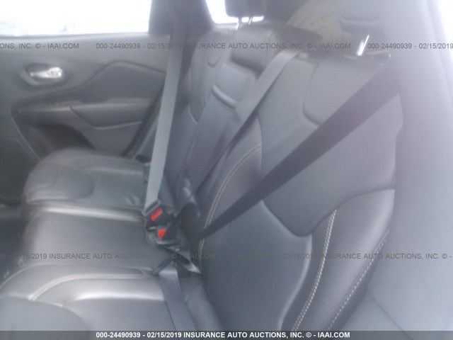 1C4PJMDS8FW636508 - 2015 JEEP CHEROKEE LIMITED WHITE photo 8
