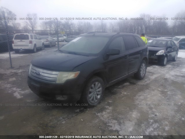 2FMDK49C57BA48520 - 2007 FORD EDGE SEL PLUS BLACK photo 2