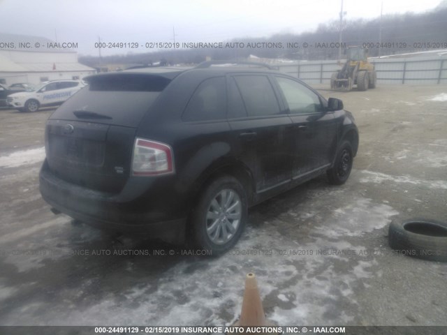 2FMDK49C57BA48520 - 2007 FORD EDGE SEL PLUS BLACK photo 4