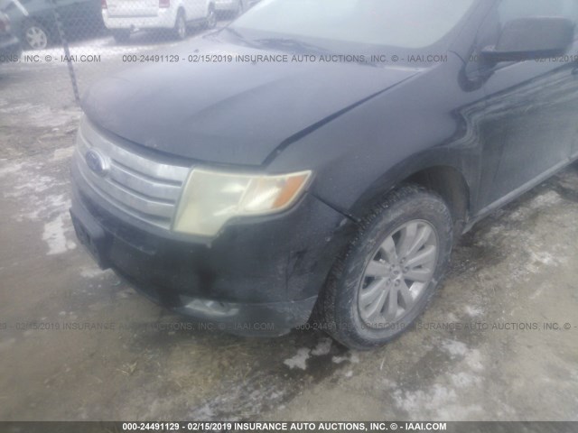 2FMDK49C57BA48520 - 2007 FORD EDGE SEL PLUS BLACK photo 6