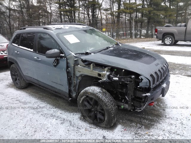 1C4PJMBS7FW576630 - 2015 JEEP CHEROKEE TRAILHAWK GRAY photo 1