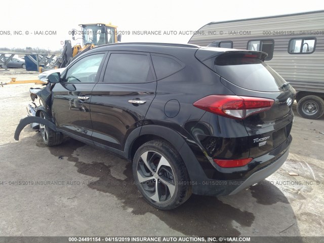 KM8J33A2XJU671825 - 2018 HYUNDAI TUCSON LIMITED/SPORT AND ECO/SE BLACK photo 3