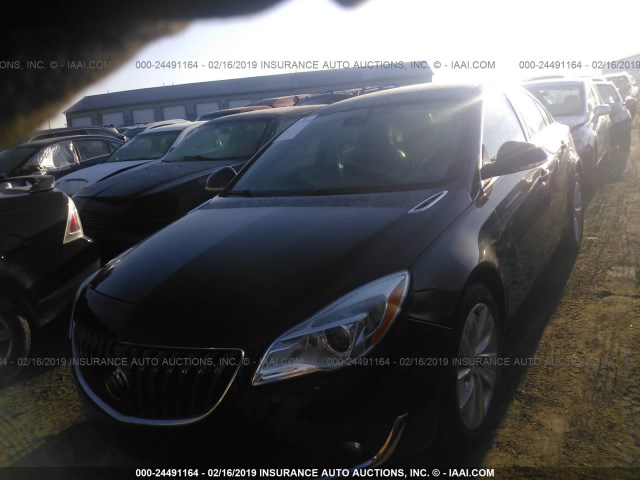 2G4GK5EX0G9138578 - 2016 BUICK REGAL BLACK photo 2