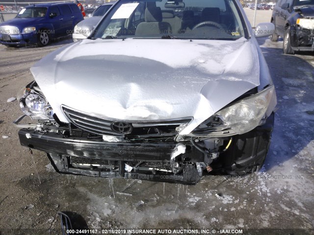 4T1BE32K05U596409 - 2005 TOYOTA CAMRY LE/XLE/SE SILVER photo 6