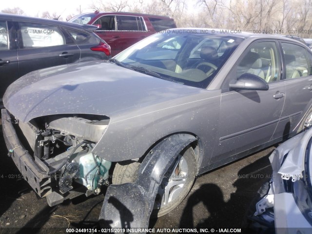 1G1ZS58NX8F124275 - 2008 CHEVROLET MALIBU LS Dark Brown photo 2