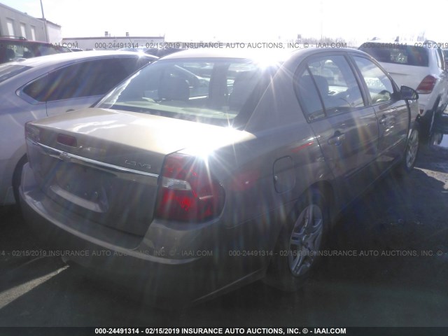 1G1ZS58NX8F124275 - 2008 CHEVROLET MALIBU LS Dark Brown photo 4
