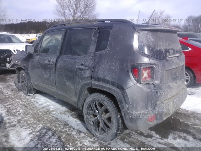 ZACCJBBT6GPC90519 - 2016 JEEP RENEGADE LATITUDE GRAY photo 3