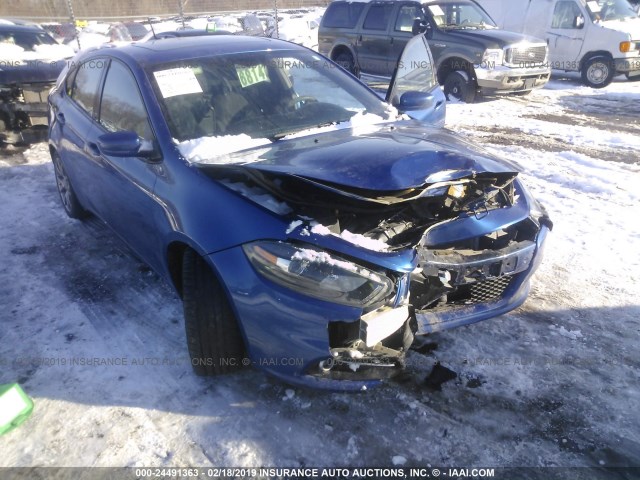 1C3CDFBB4ED861754 - 2014 DODGE DART SXT BLUE photo 1