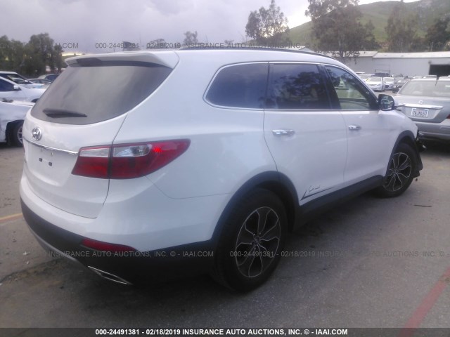 KM8SM4HFXGU161984 - 2016 HYUNDAI SANTA FE SE WHITE photo 4