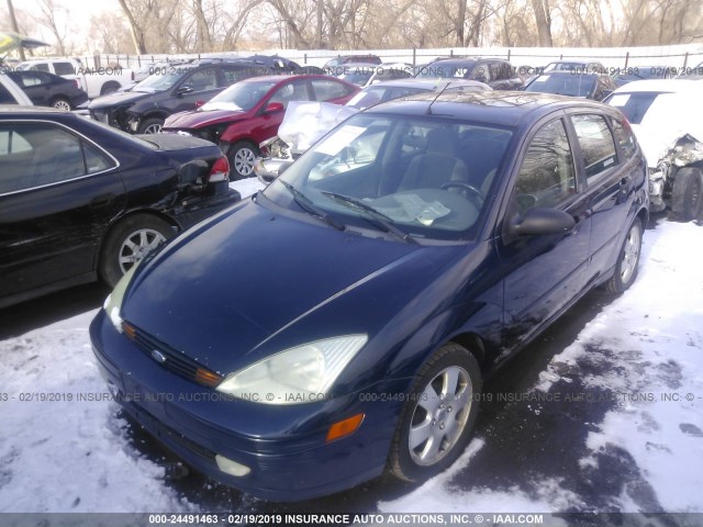 3FAHP37362R186412 - 2002 FORD FOCUS ZX5 BLUE photo 2