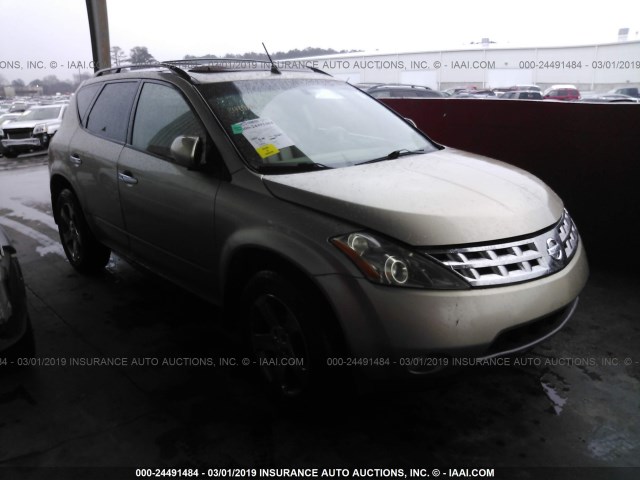 JN8AZ08T45W327177 - 2005 NISSAN MURANO TAN photo 1