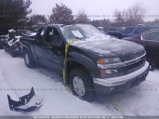 1GCDT196848175366 - 2004 CHEVROLET COLORADO GREEN photo 1