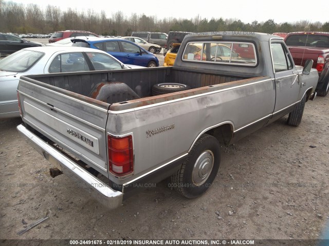 1B7FD14T7ES235922 - 1984 DODGE D-SERIES D150 SILVER photo 6