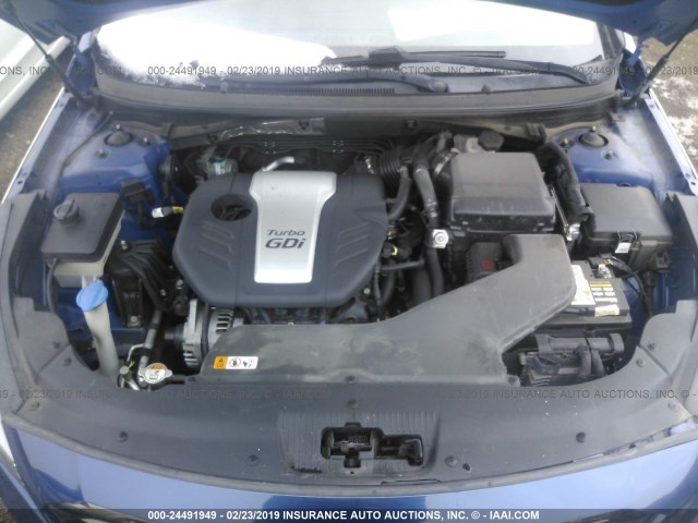 5NPE24AA4GH358911 - 2016 HYUNDAI SONATA ECO BLUE photo 10