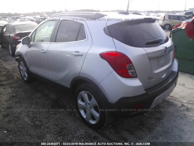 KL4CJCSB3FB194007 - 2015 BUICK ENCORE SILVER photo 3