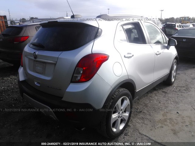 KL4CJCSB3FB194007 - 2015 BUICK ENCORE SILVER photo 4