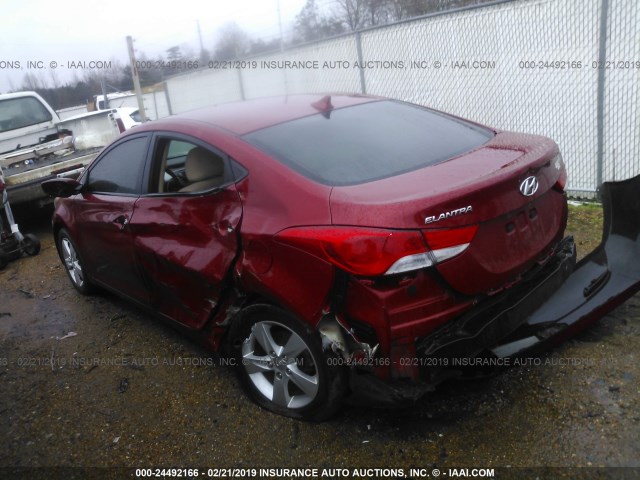 KMHDH4AE3DU754113 - 2013 HYUNDAI ELANTRA GLS/LIMITED BURGUNDY photo 3