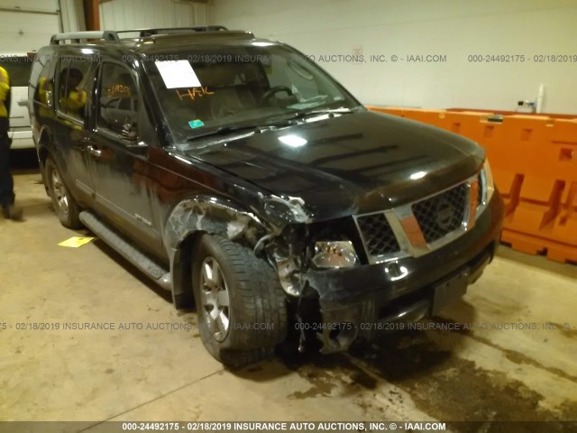 5N1AR18W15C738738 - 2005 NISSAN PATHFINDER LE/SE/XE BLACK photo 6