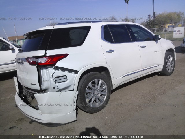 1GNERKKW8JJ102934 - 2018 CHEVROLET TRAVERSE PREMIER WHITE photo 4