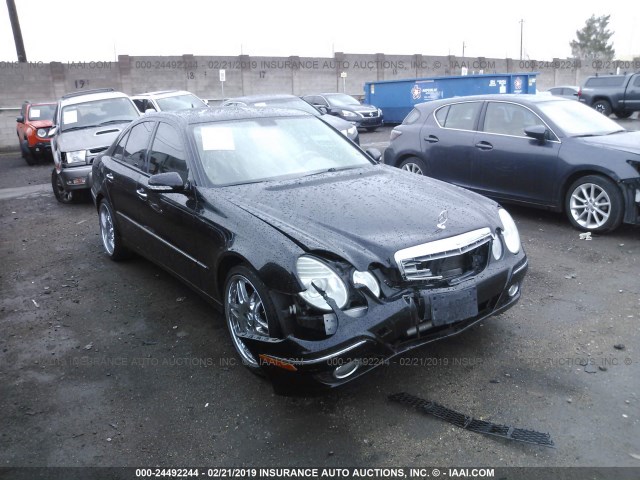 WDBUF56X67B038332 - 2007 MERCEDES-BENZ E 350 BLACK photo 1