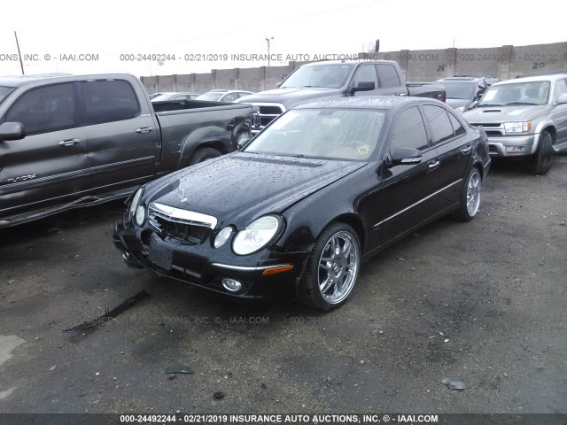 WDBUF56X67B038332 - 2007 MERCEDES-BENZ E 350 BLACK photo 2