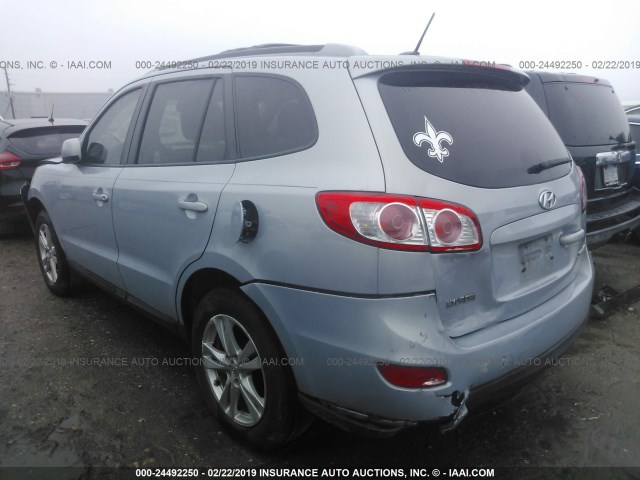 5NMSH4AG3AH369750 - 2010 HYUNDAI SANTA FE SE GRAY photo 3