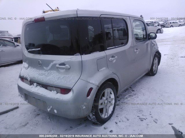 JN8AZ2KRXAT162918 - 2010 NISSAN CUBE S/SL/KROM SILVER photo 4