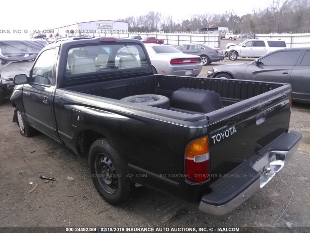 4TANL42N4YZ576464 - 2000 TOYOTA TACOMA BLACK photo 3