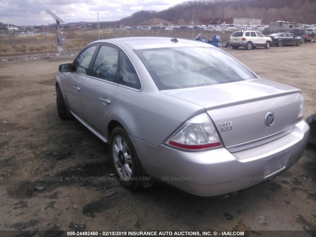 1MEHM42W68G613807 - 2008 MERCURY SABLE PREMIER SILVER photo 3